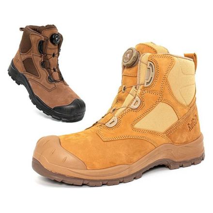 Steel-Toe Nubuck Boot, Quick-Lace Dial, item 0918
