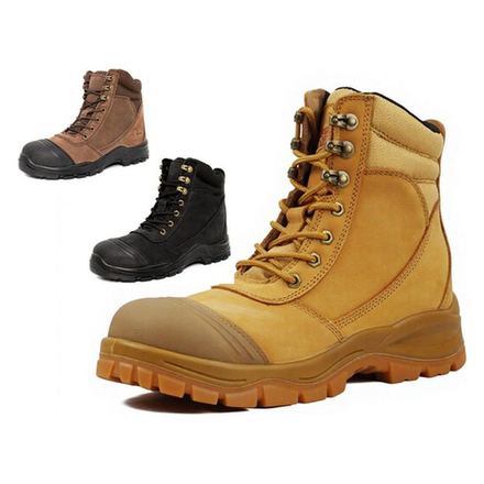 Steel-Toe Leather Zip-Side Boot, item 1124