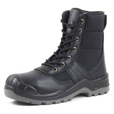 Steel-Toe Tall Litchi-Grain Boot, item SG001