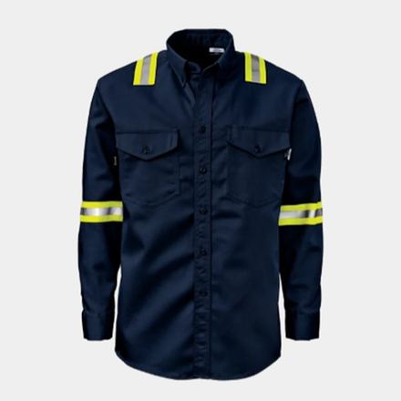 Long-Sleeve Driver Shirt, Reflective Shoulders